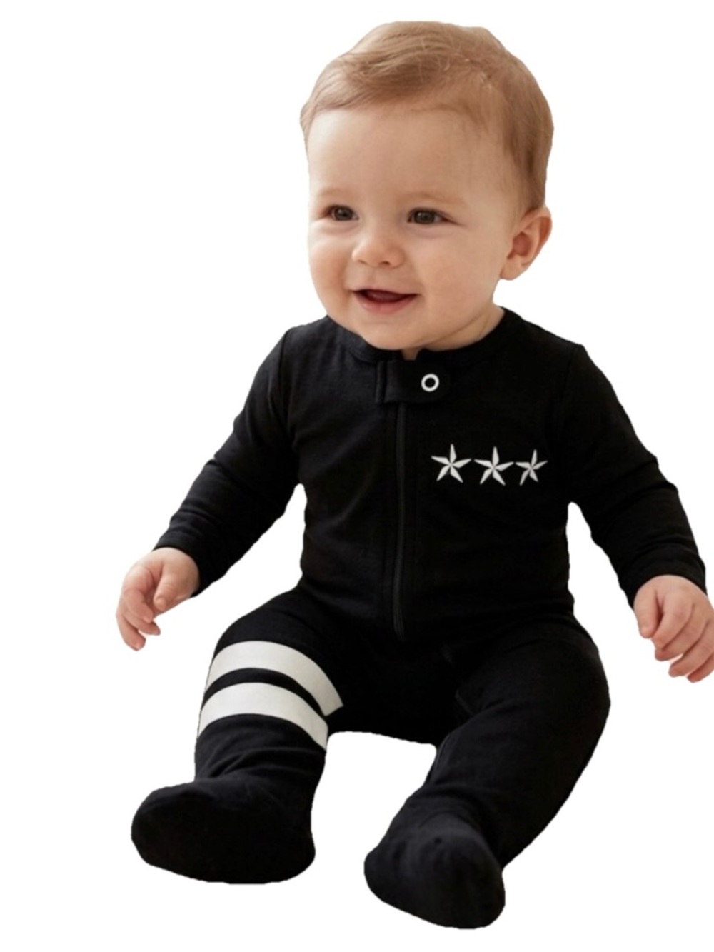 Lauren Moshi Limited Quantity Black Skull & Bones Onesie Size 3-6 Months